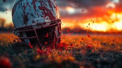 Crimson Impaled Helmet