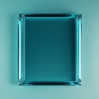 Turquoise Glass Rectangle