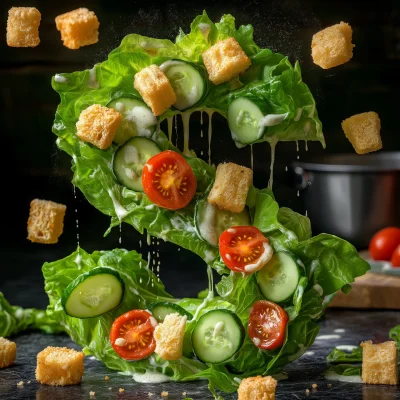 Caesar Salad Letter S