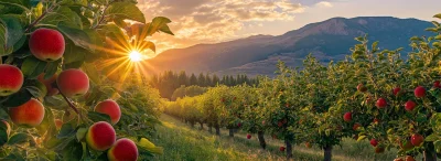 Stunning Apple Orchard
