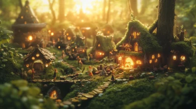 Fantasy Village at Sunrise