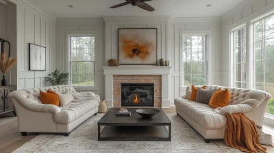 Modern Colonial Living Room