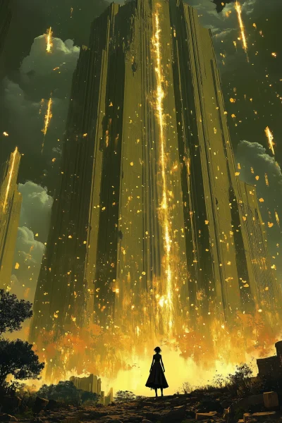 Floating Young Woman