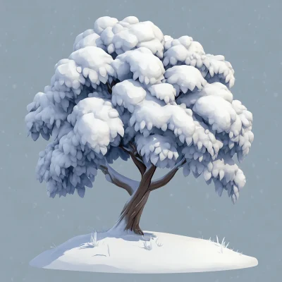 Snowy Tree Asset