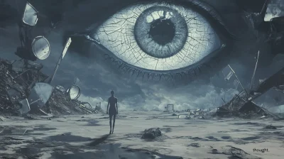 Desolate Journey in a Mirror Desert