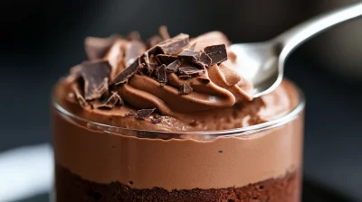 Breaking Spoon in Chocolate Mousse
