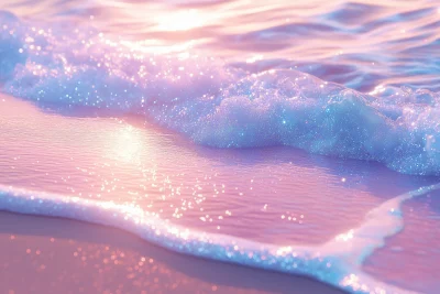 Iridescent Pastel Beach