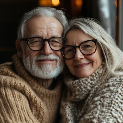 Joyful Elderly Couple