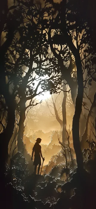 Shadow Art in the Forest