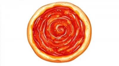 Cartoon Pizza Dough