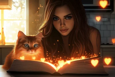 Reading with a Cat