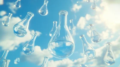 Falling Glass Flasks