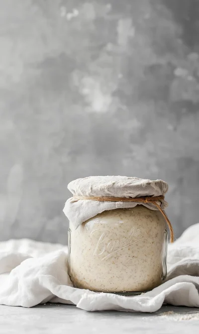Sourdough Starter in a Jar