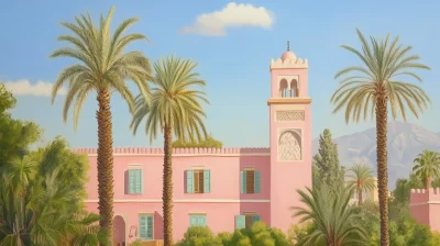 Marrakech with Palm Trees