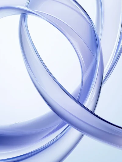 Minimalist Blue Spiral