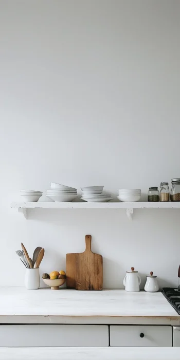 Beautiful White Kitchen Wall