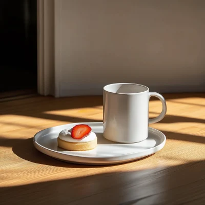 Ceramic Mug and Desserts