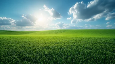 Serene Green Field