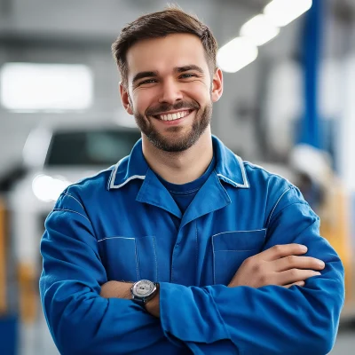 Smiling Car Mechanic