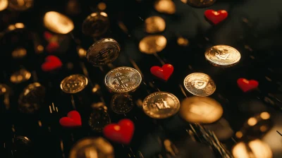 Falling Coins and Hearts