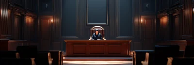 Court Room with Woman Judge