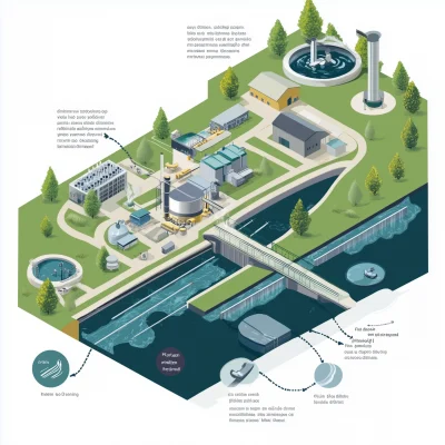 Water Treatment Process from River