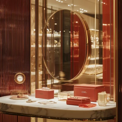 Cartier-Inspired Vanity Table Display