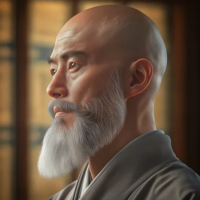 Serene Monk Portrait