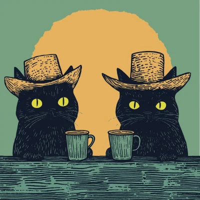 Chubby Cowboy Cats