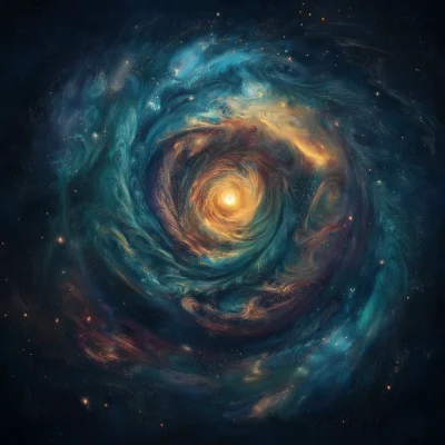 Luminous Cosmic Spiral Galaxy