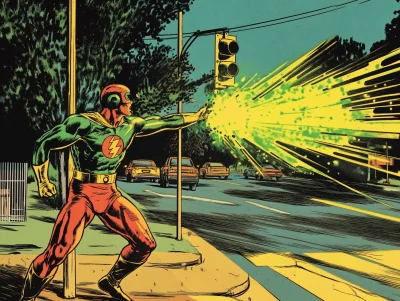 Superhero in Action