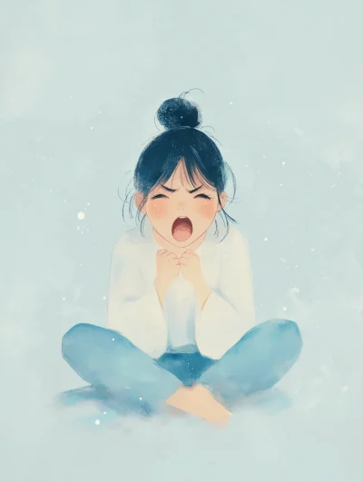 Cute Korean Cartoon Girl