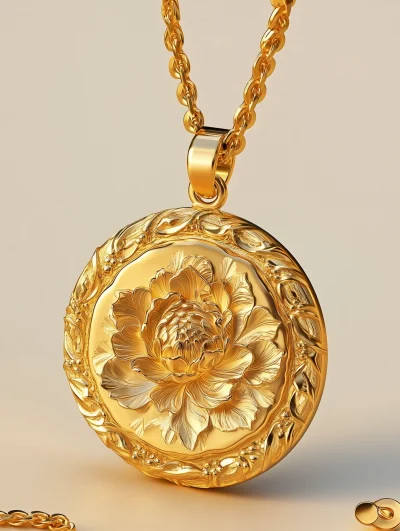 Elegant Gold Pendant Design