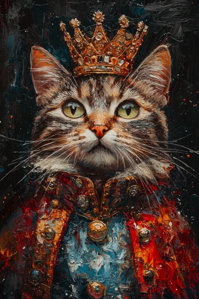 Royal Cat Portrait