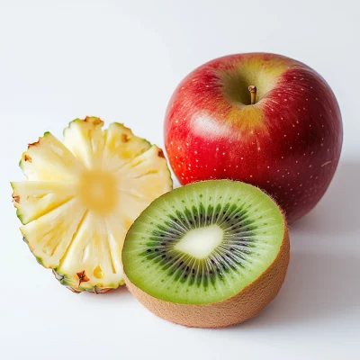 Fruits on White Background