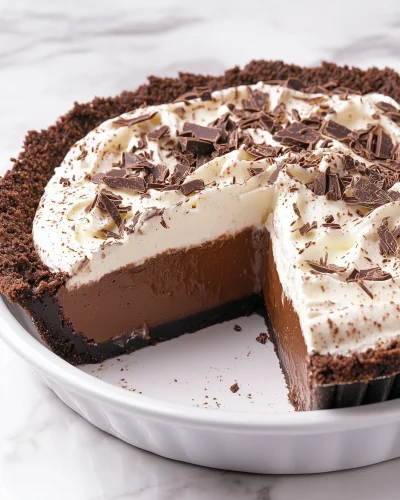 Triple Chocolate Fudge Pie