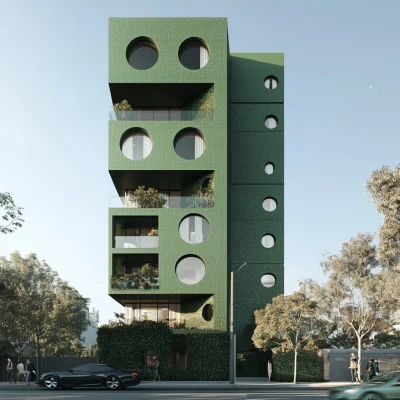 Minimalist Apartment Building