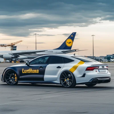Audi RS7 in Lufthansa Livery
