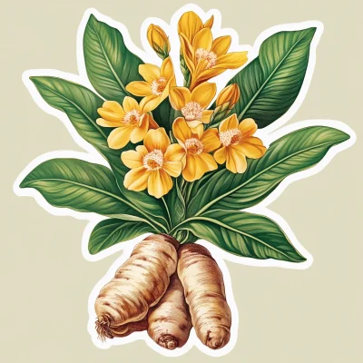 Turmeric Botanical Art
