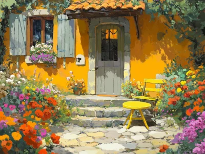 Charming Yellow House