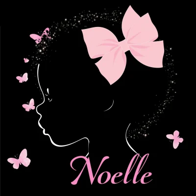 Silhouette of Baby Girl