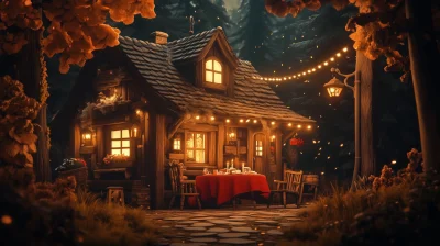 Cozy Woodland Dinner