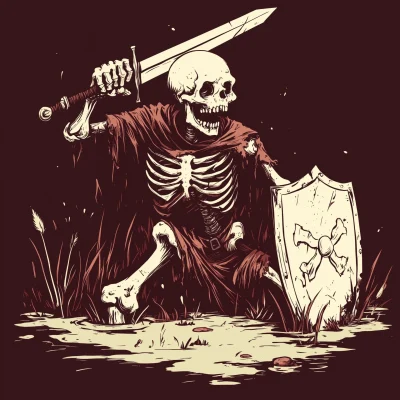 Medieval Skeleton Warrior