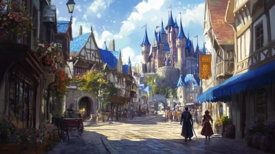 Vibrant Medieval City