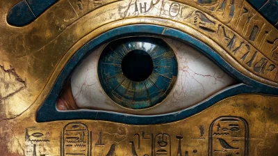 Symbolic Triangle with Eye and Christ Sign