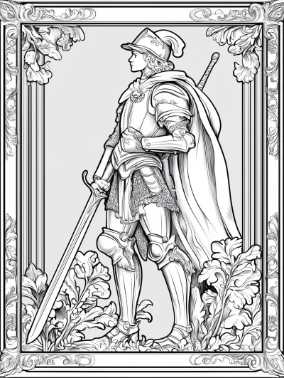 Tarot Card Coloring Page