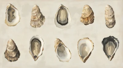 Oysters Oil Painting