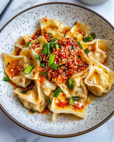 Sichuan Dumplings with Chilli Oil