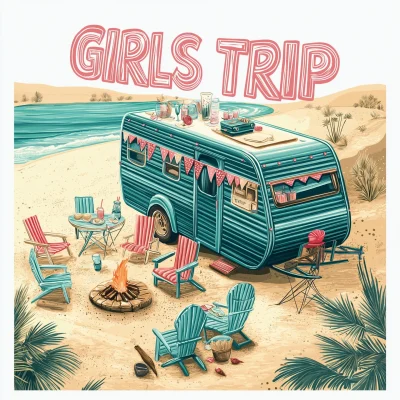 Girls Trip Camping Scene