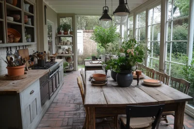 Vintage Spring Dining Setup